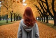 © Fozia - girl in the autumn park