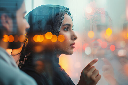 Arabic Saudi woman model