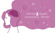 May is Mental Health Awareness Month banner.	
