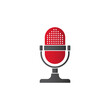 Podcast. Podcasting microphone icon.	