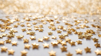 Poster - abstract background golden christmas lights glowing bokeh it is an abstract golden light background 