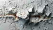 Abstract Whitewall- Generate an abstract composition where the whitewall becomes a canvas. Add subtle textures--cracks, peeling paint, imperfections. Overlay geometric shapes or organic forms