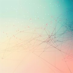 Wall Mural - simple yet powerful cyber security network lines on a soft gradient background