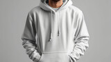 Fototapeta  - white hoodie mockup	
