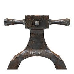 Anvil iron on isolated transparent background