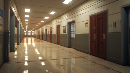 Wall Mural - corridor in a hotel