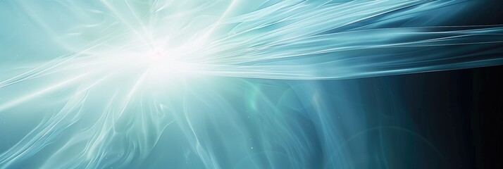Poster - Light blue abstract neutral glowing medical science and futuristic AI digital technology background