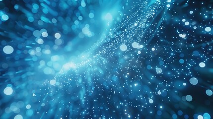 Poster - Light blue abstract neutral glowing medical science and futuristic AI digital technology background