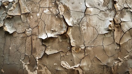 Sticker - Texture background of old metallic wall with vintage appearance and cracked paint