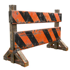 Barricade on isolated transparent background