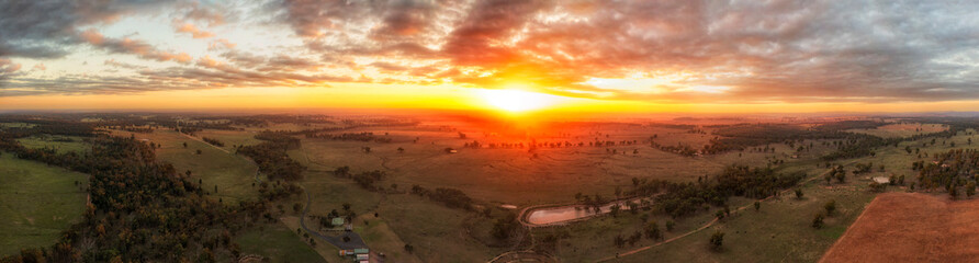 Wall Mural - D Dubbo Plains sunrise pan