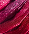 Lip gloss sparkling background texture, macro photography