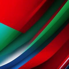 Wall Mural - abstract red blue green wallpaper