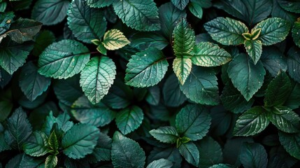 Wall Mural - Pattern of leaves in nature