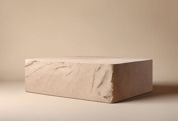 Aufkleber - Earthly sandstone empty podium product display for product presentation