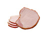 Meat carb on a white background. Smoked meat for eating. Isolated