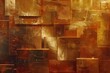 golden background texture with geometrical forms