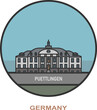 Puettlingen. Cities and towns in Germany