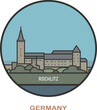 Rochlitz. Cities and towns in Germany