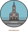 Stutensee. Cities and towns in Germany