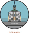 Traunstein. Cities and towns in Germany