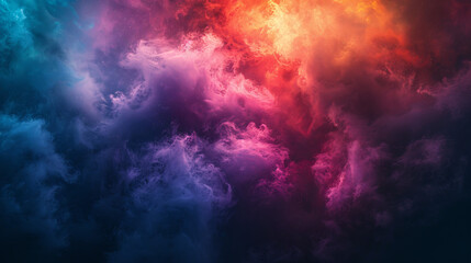 Wall Mural - A colorful, swirling cloud of gas and dust in space