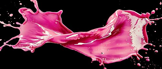 Wall Mural - pink paint splash isolated