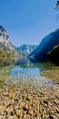 Poster - lake and mountains