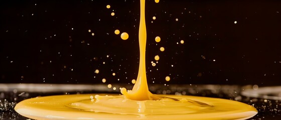 Wall Mural - honey dripping from a spoon