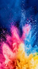 Wall Mural - abstract colorful background with clouds