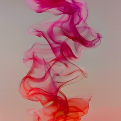 Poster - abstract smoke on white background