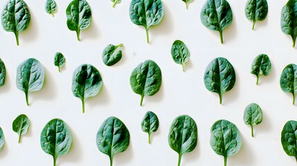 Sticker - collection of green leaves