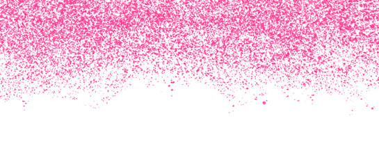 Wall Mural - sparkling falling pink shiny dust confetti particle glitter on transparent background