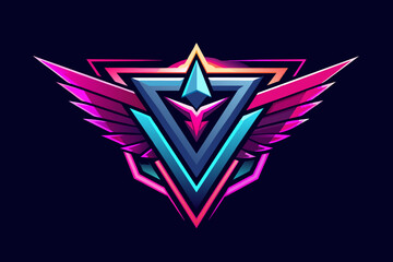 Aufkleber - Explore neon gradients for an energetic and eye-catching logo, optimized for vectors