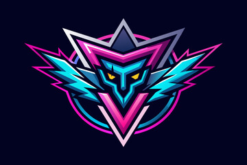 Aufkleber - Explore neon gradients for an energetic and eye-catching logo, optimized for vectors