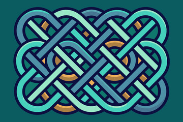 Aufkleber - Interlocking lines and patterns
