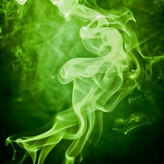 Canvas Print - smoke on black background