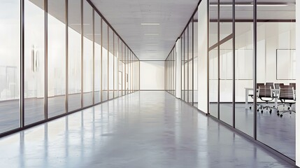 Canvas Print - office corridor