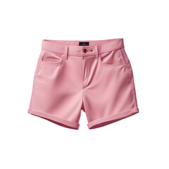 A close up of a pair of pink shorts on a transparent background generative ai