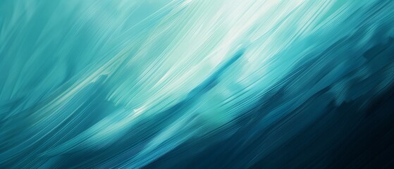 Wall Mural - Angular gradient from a dark teal to a light sky blue, providing a dynamic yet serene background. 