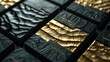 Luxurious 3D black and gold business cards with embossed lettering