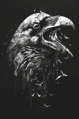 Wall Mural - Raven: Mystery of the Skies