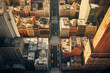 New York City street top view