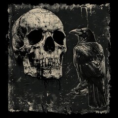 Wall Mural - Raven: Mystery of the Skies