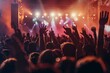© kilimanjaro  - Concert crowd enjoying a live performance with vibrant stage lights