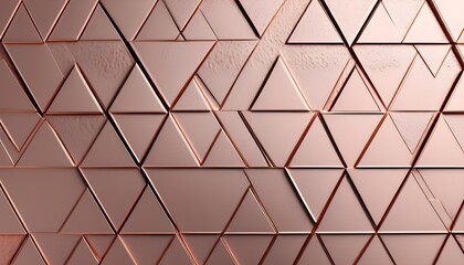 Abstract net like geometrical pattern veins smooth polished shiny rose pink gold slab plate concrete texture background sample