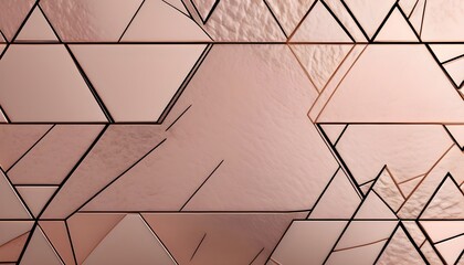 Abstract net like geometrical pattern veins smooth polished shiny rose pink gold slab plate concrete texture background sample