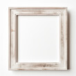 © Andrii Yablonskyi - small photo frame with white center, wooden thin frame on white background сreated with Generative Ai