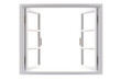© Areerat - White open window isolated on transparent background.