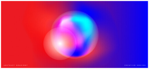 Fototapete - Gradient Banner Art Minimalist Digital, Art Prints Colorful, Modern Design for Wallpaper, Gradient Poster. Vector illustration